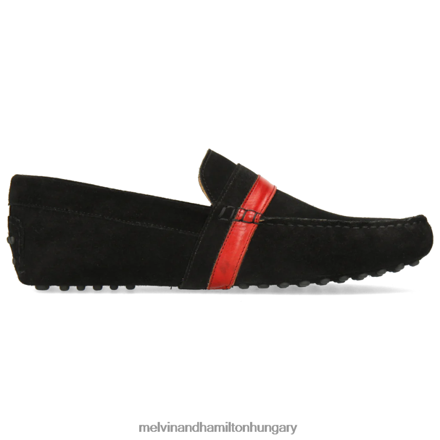 férfiak Melvin & Hamilton 42FNT313 papucscipő fekete nelson 6