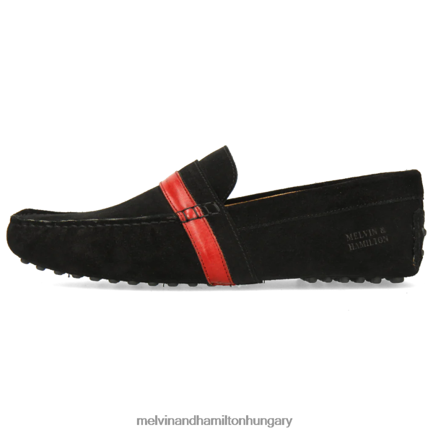 férfiak Melvin & Hamilton 42FNT313 papucscipő fekete nelson 6