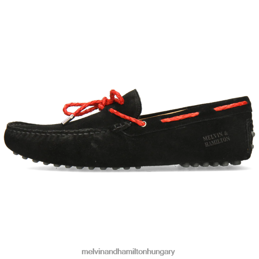 férfiak Melvin & Hamilton 42FNT321 papucscipő fekete nelson 3