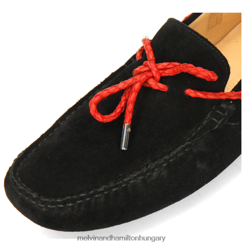 férfiak Melvin & Hamilton 42FNT321 papucscipő fekete nelson 3