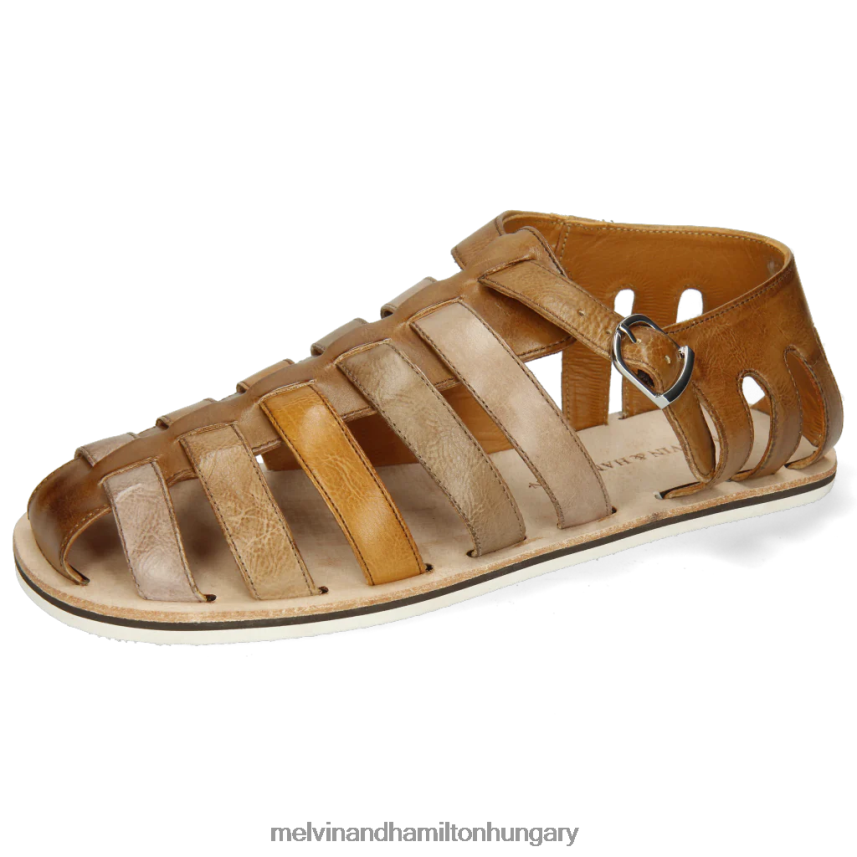 férfiak Melvin & Hamilton 42FNT754 szandál barna sam 3