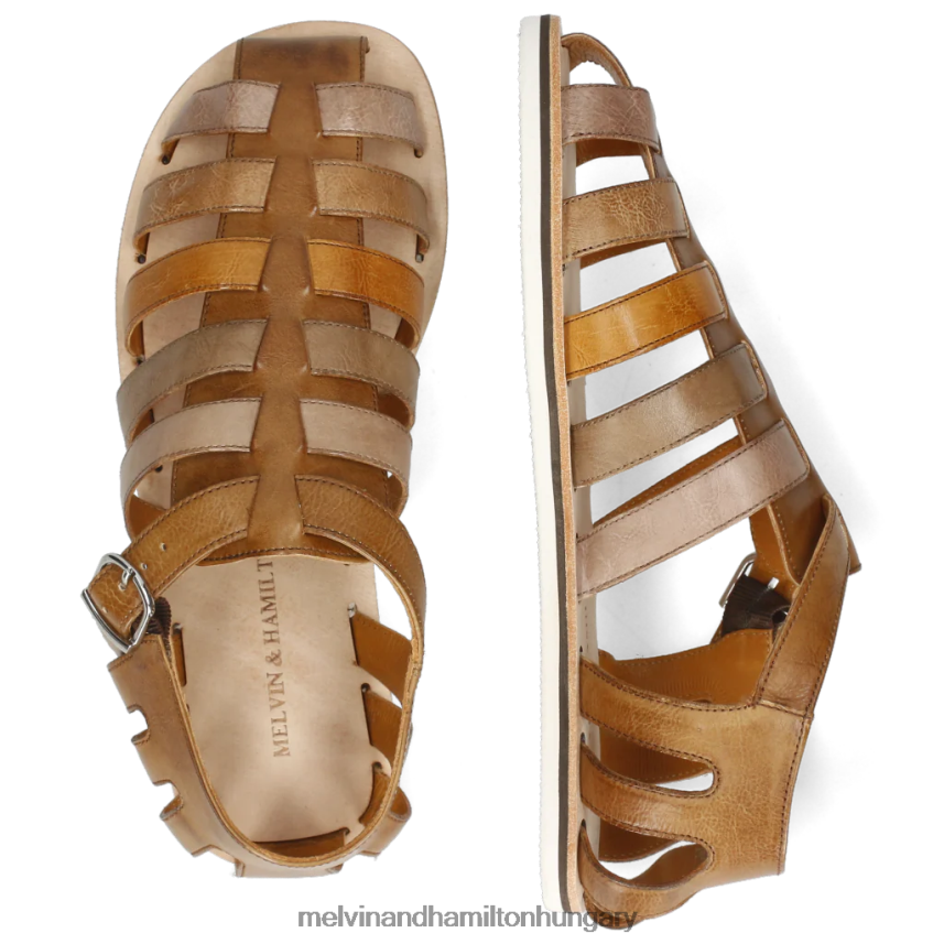 férfiak Melvin & Hamilton 42FNT754 szandál barna sam 3