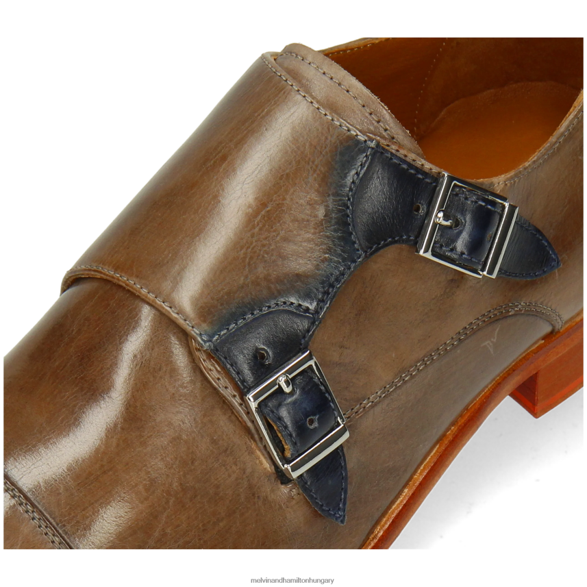 férfiak Melvin & Hamilton 42FNT342 szerzetes cipő világos barna Lewis 52