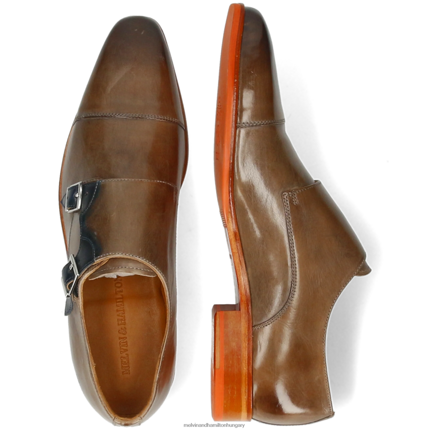 férfiak Melvin & Hamilton 42FNT342 szerzetes cipő világos barna Lewis 52