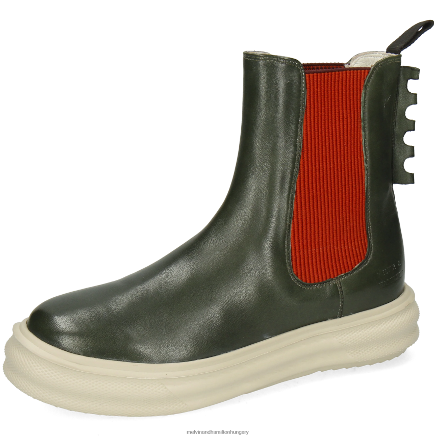 nők Melvin & Hamilton 42FNT1003 bokacsizma zöld mese 5