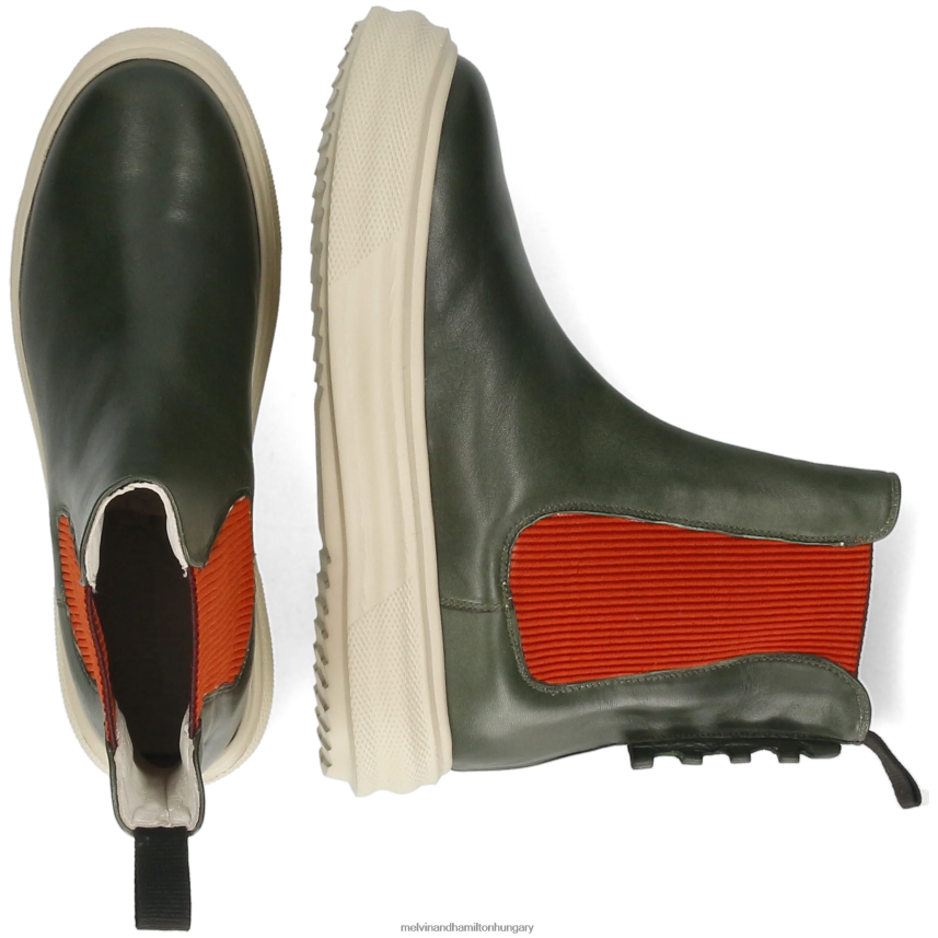 nők Melvin & Hamilton 42FNT1003 bokacsizma zöld mese 5