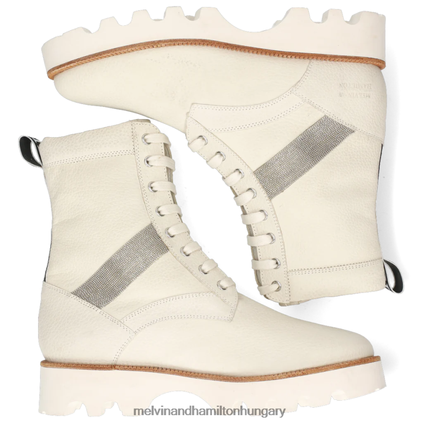 nők Melvin & Hamilton 42FNT1053 bokacsizma fehér dakota 8