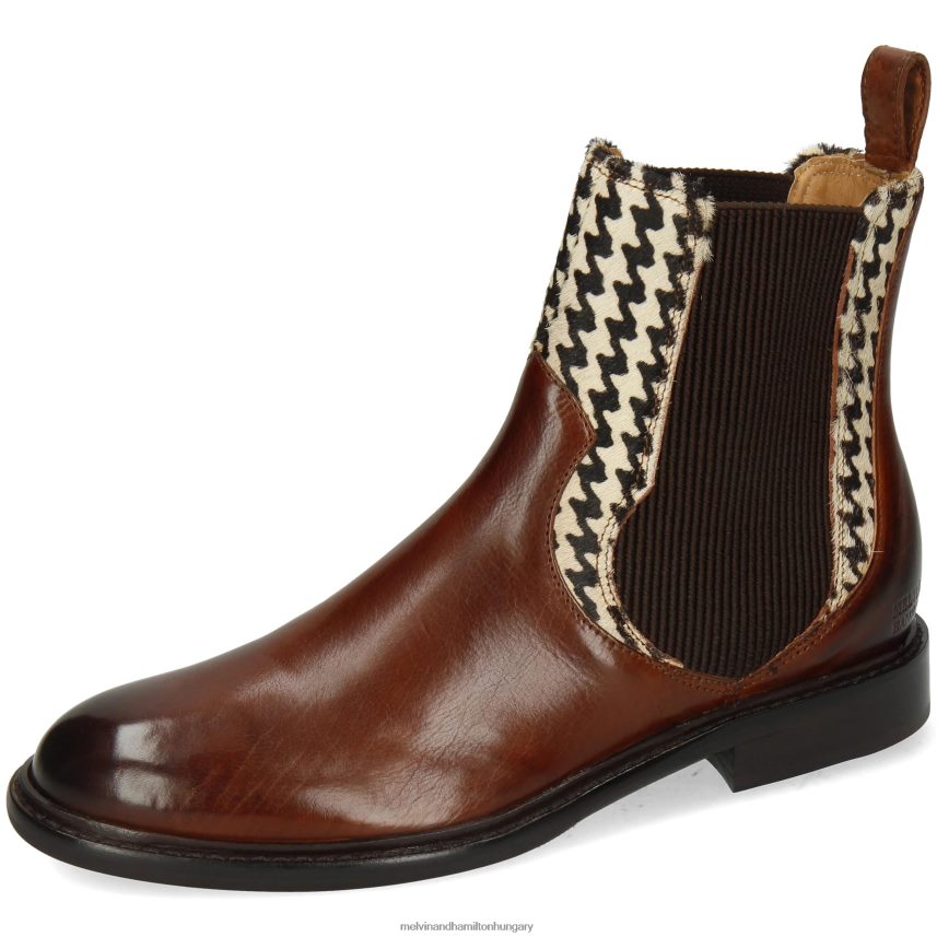 nők Melvin & Hamilton 42FNT1062 bokacsizma barna Sally 113