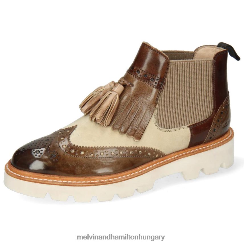 nők Melvin & Hamilton 42FNT1082 bokacsizma barna Selina 5