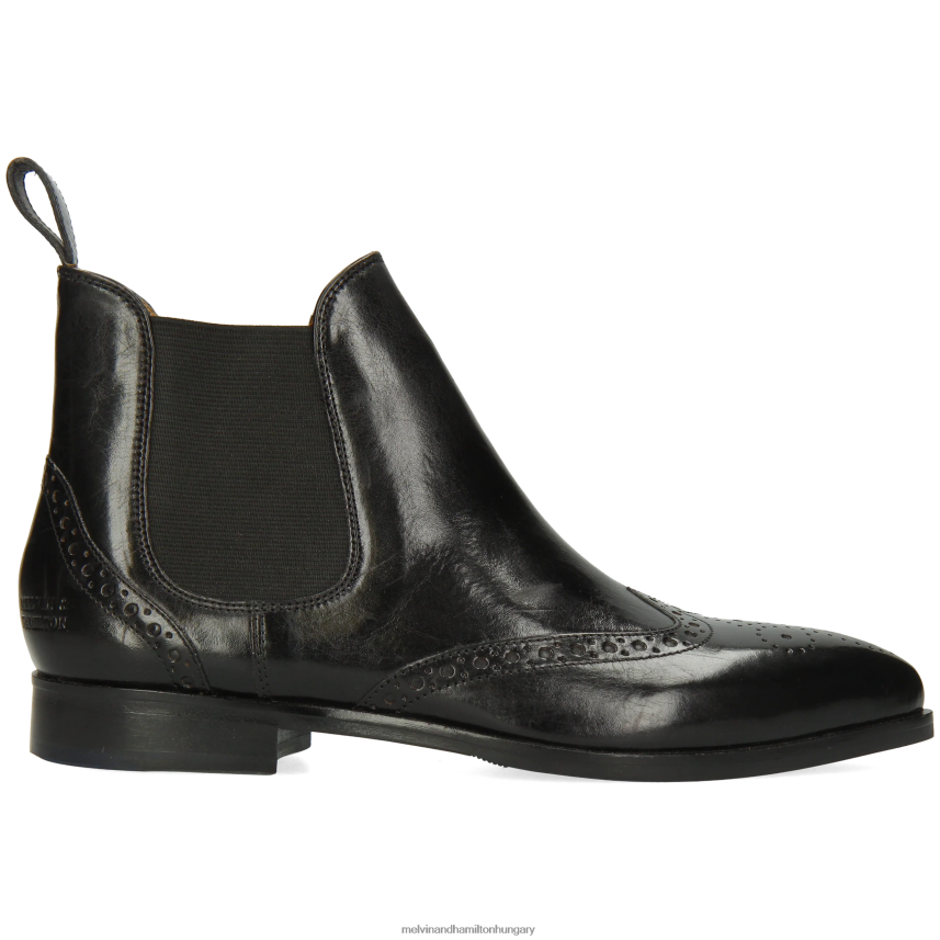 nők Melvin & Hamilton 42FNT1105 bokacsizma fekete Jessy 4
