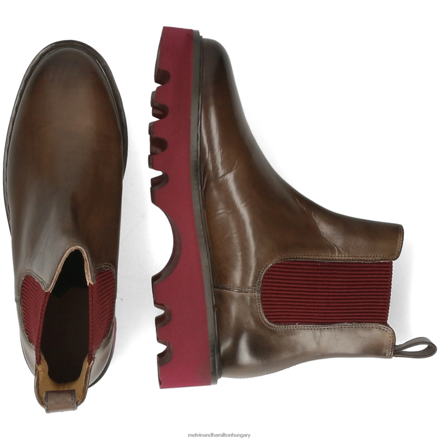 nők Melvin & Hamilton 42FNT1124 bokacsizma szürke megan 3r