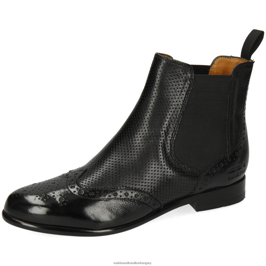 nők Melvin & Hamilton 42FNT1139 bokacsizma fekete Selina 6