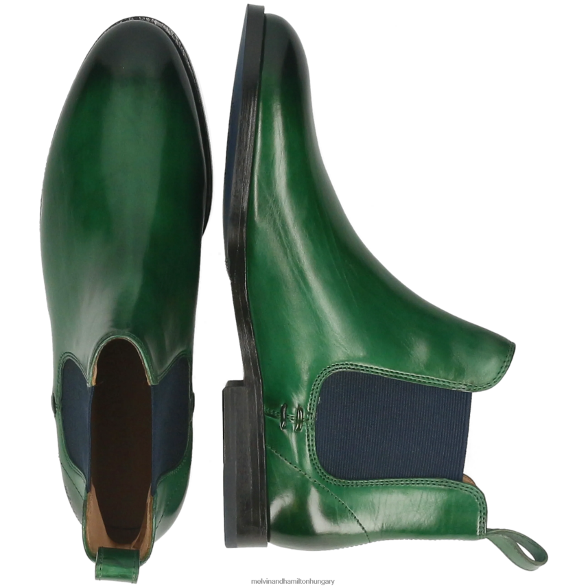 nők Melvin & Hamilton 42FNT781 bokacsizma zöld Zsuzsa 10