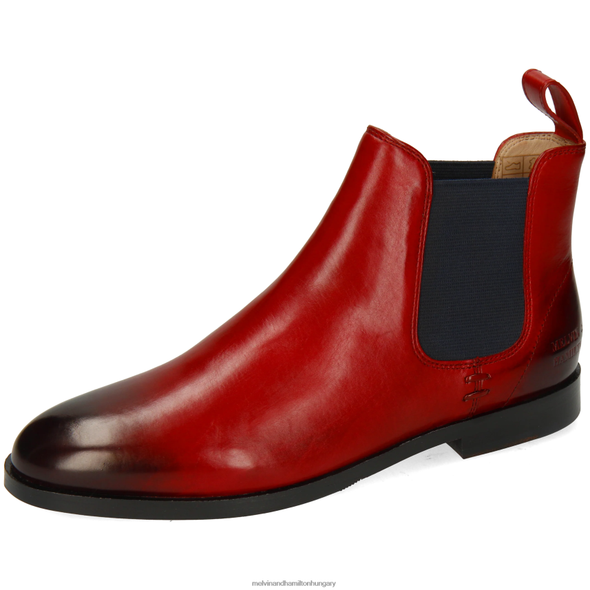 nők Melvin & Hamilton 42FNT783 bokacsizma piros Zsuzsa 10