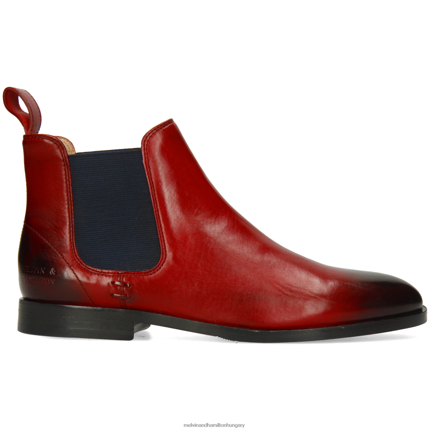 nők Melvin & Hamilton 42FNT783 bokacsizma piros Zsuzsa 10