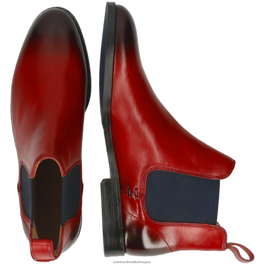 nők Melvin & Hamilton 42FNT783 bokacsizma piros Zsuzsa 10