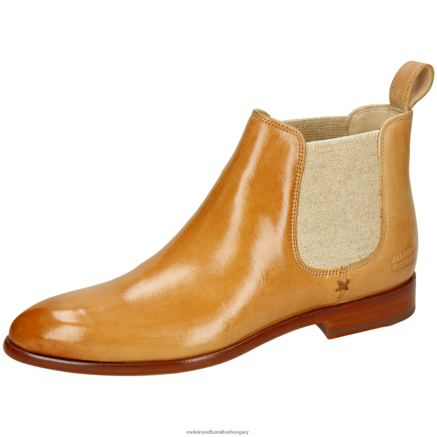 nők Melvin & Hamilton 42FNT786 bokacsizma világos barna Jessy 1