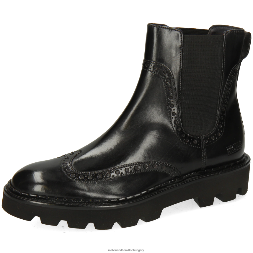 nők Melvin & Hamilton 42FNT802 bokacsizma fekete Sally 192
