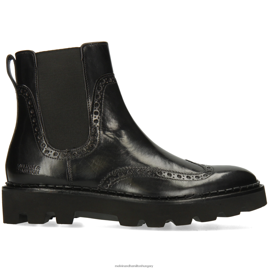 nők Melvin & Hamilton 42FNT802 bokacsizma fekete Sally 192