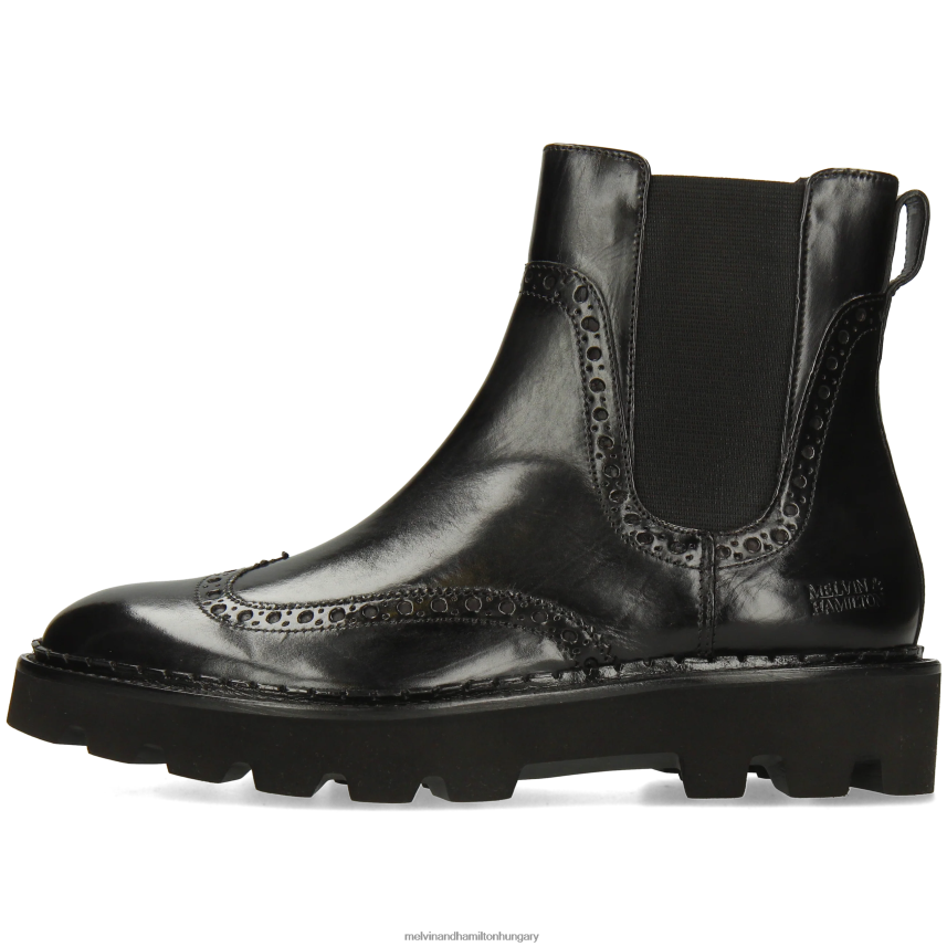 nők Melvin & Hamilton 42FNT802 bokacsizma fekete Sally 192