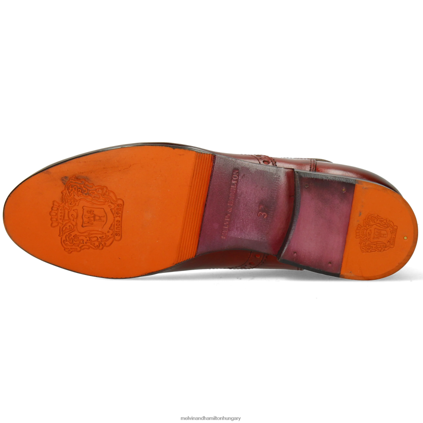 nők Melvin & Hamilton 42FNT833 bokacsizma piros Sally 192