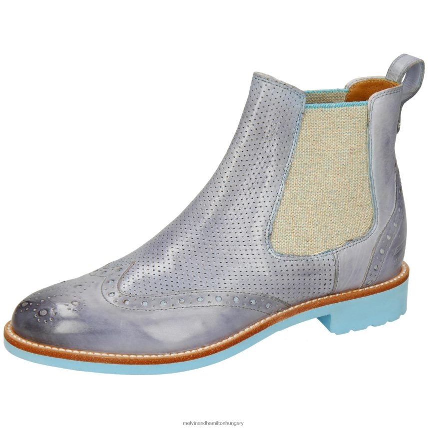 nők Melvin & Hamilton 42FNT836 bokacsizma lila padlizsán Selina 29