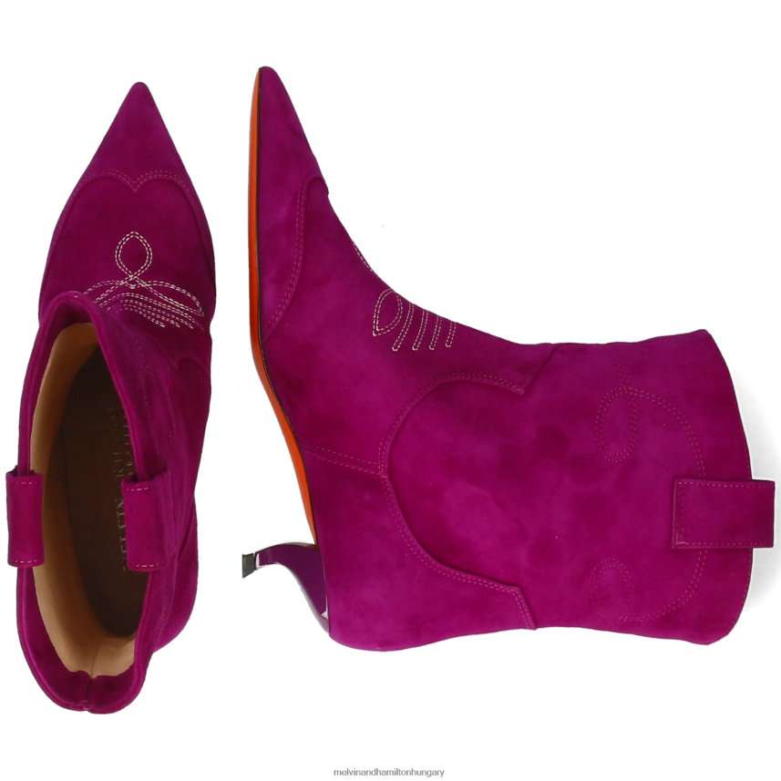 nők Melvin & Hamilton 42FNT841 bokacsizma lila aurora 1