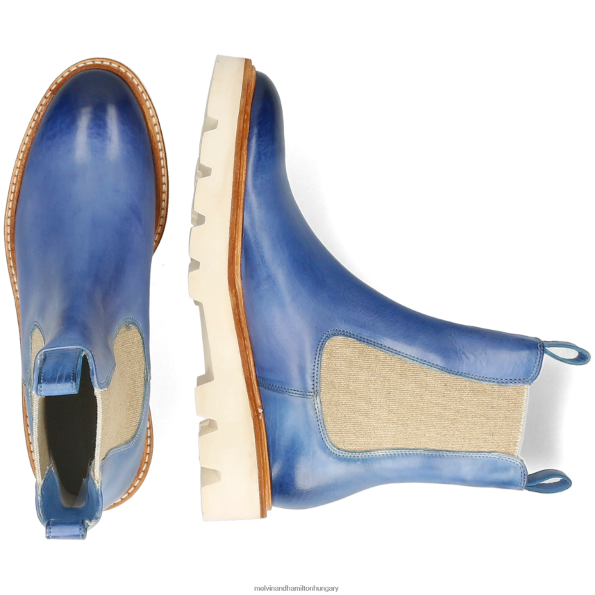 nők Melvin & Hamilton 42FNT862 bokacsizma kék Sally 186