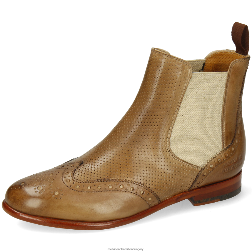 nők Melvin & Hamilton 42FNT867 bokacsizma világos barna Selina 6