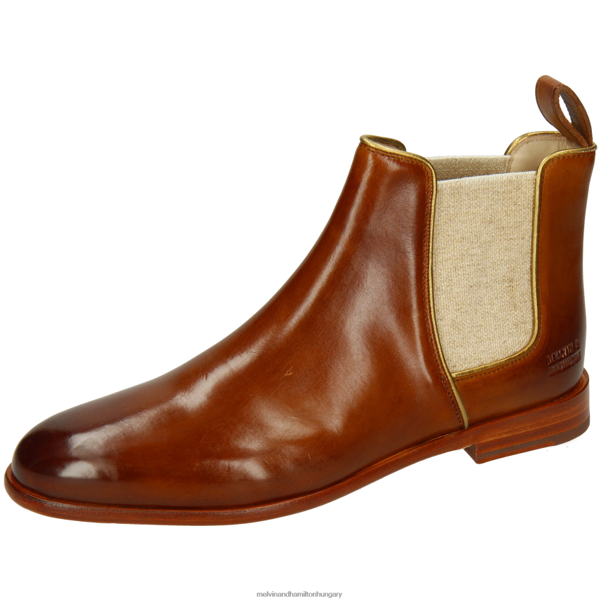 nők Melvin & Hamilton 42FNT871 bokacsizma világos barna Susan 70