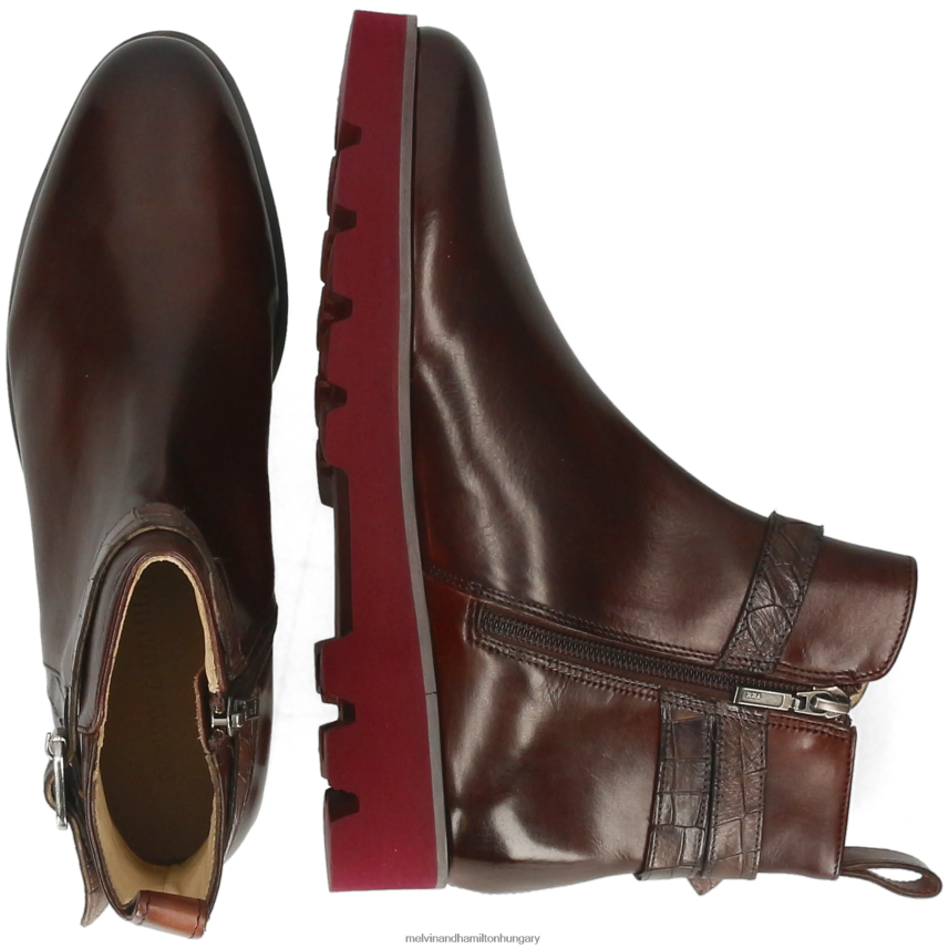 nők Melvin & Hamilton 42FNT913 bokacsizma barna Susan 116