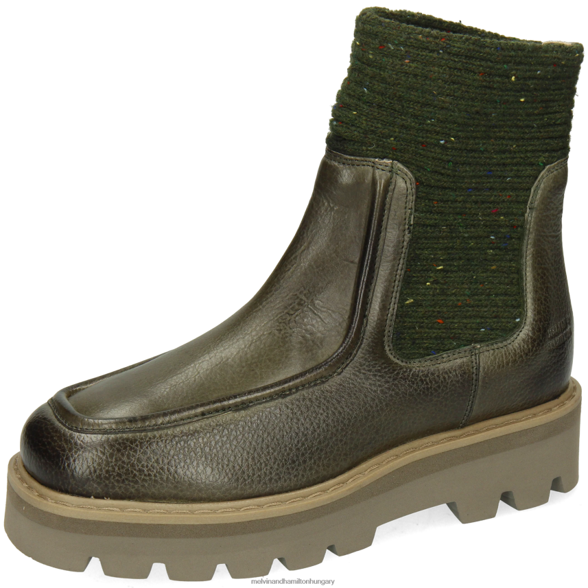 nők Melvin & Hamilton 42FNT915 bokacsizma khaki cassy 3