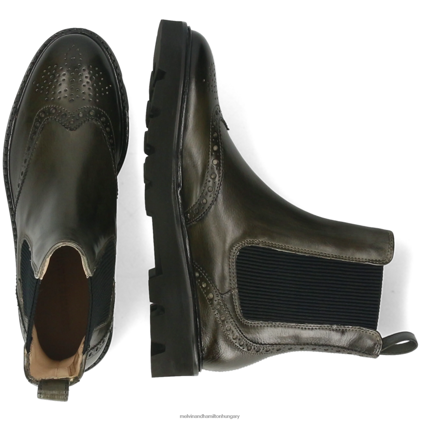 nők Melvin & Hamilton 42FNT951 bokacsizma khaki Sally 112