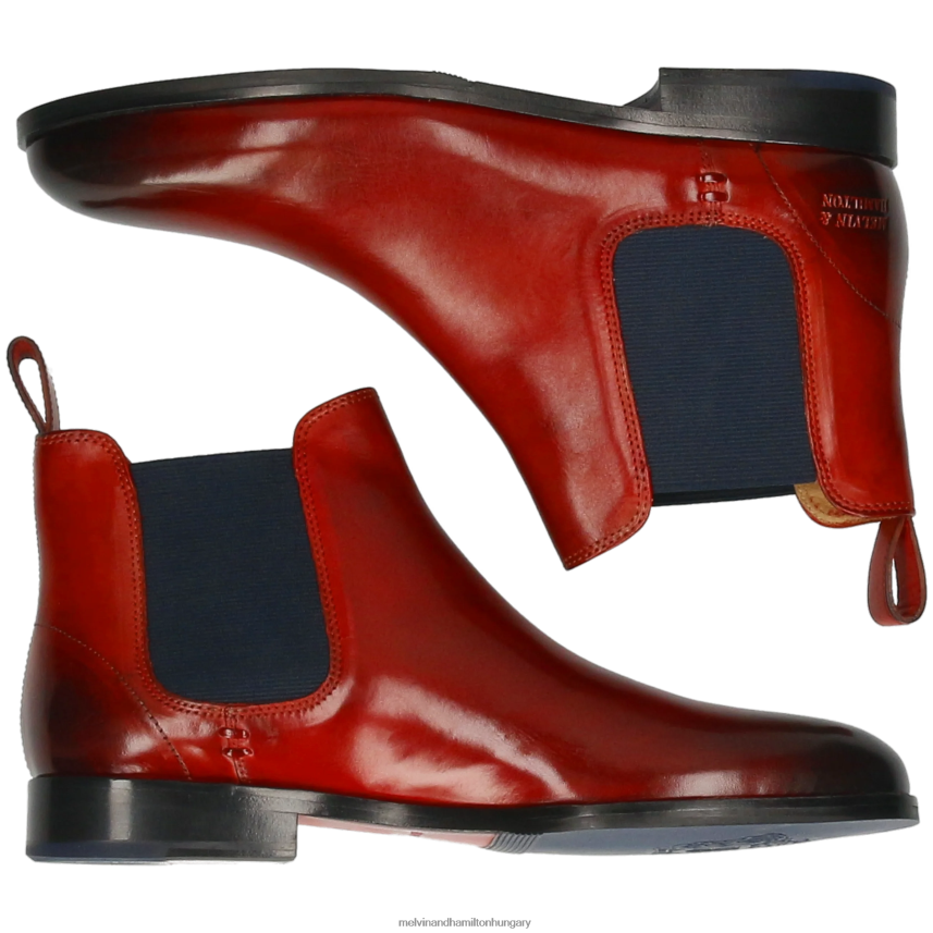 nők Melvin & Hamilton 42FNT978 bokacsizma piros Zsuzsa 10