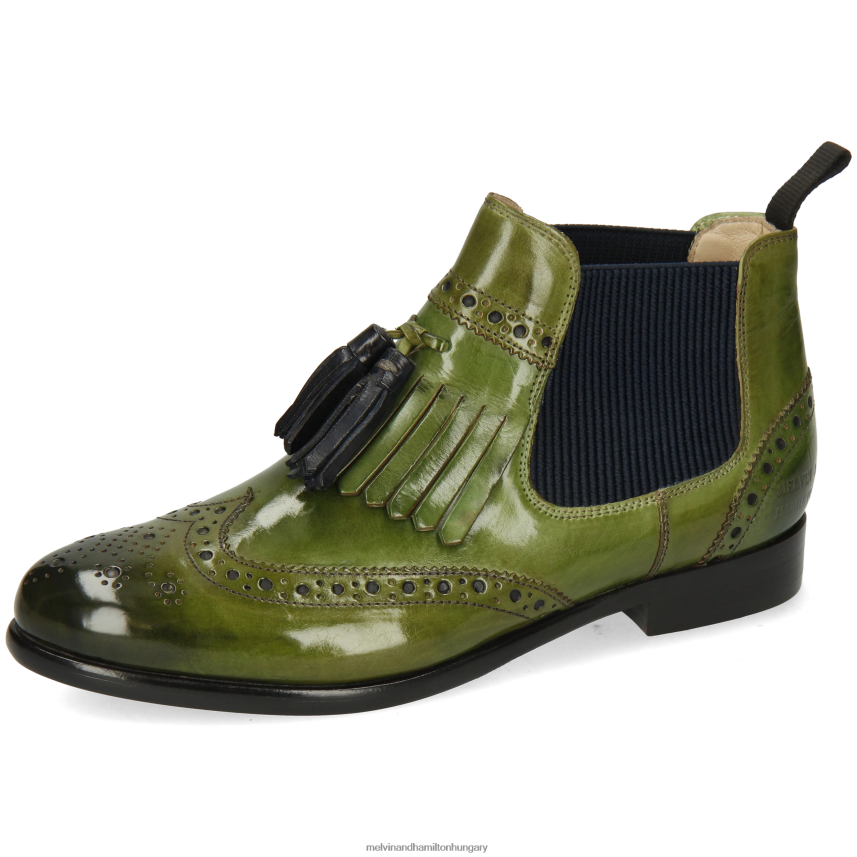 nők Melvin & Hamilton 42FNT981 bokacsizma zöld Selina 5