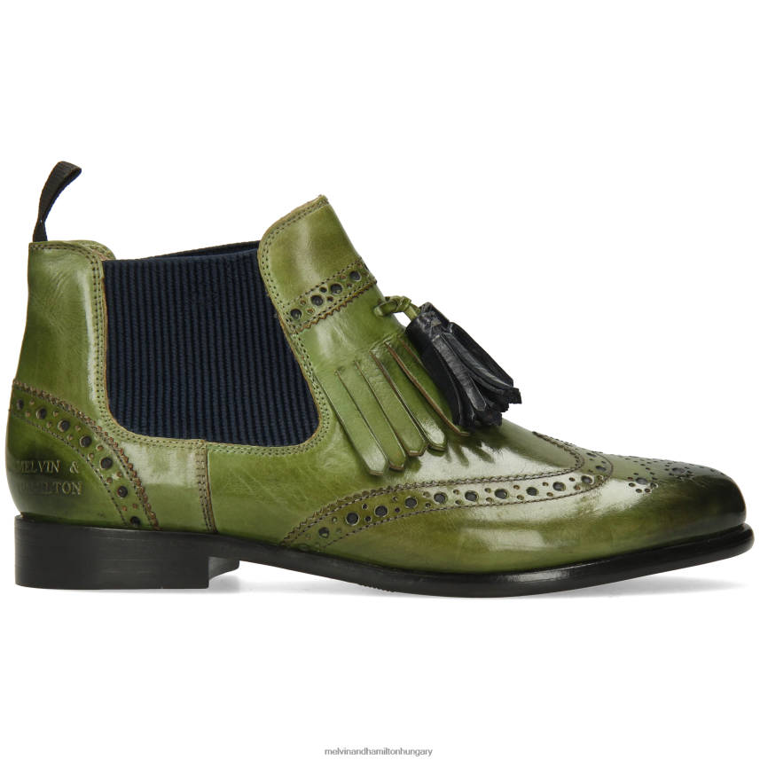 nők Melvin & Hamilton 42FNT981 bokacsizma zöld Selina 5
