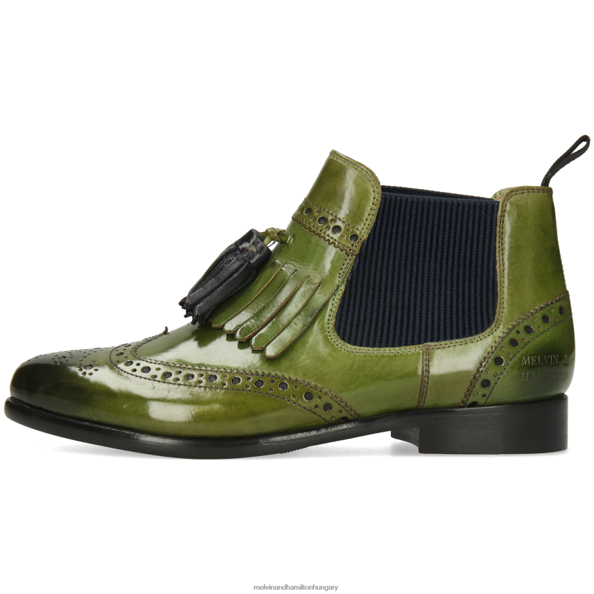 nők Melvin & Hamilton 42FNT981 bokacsizma zöld Selina 5