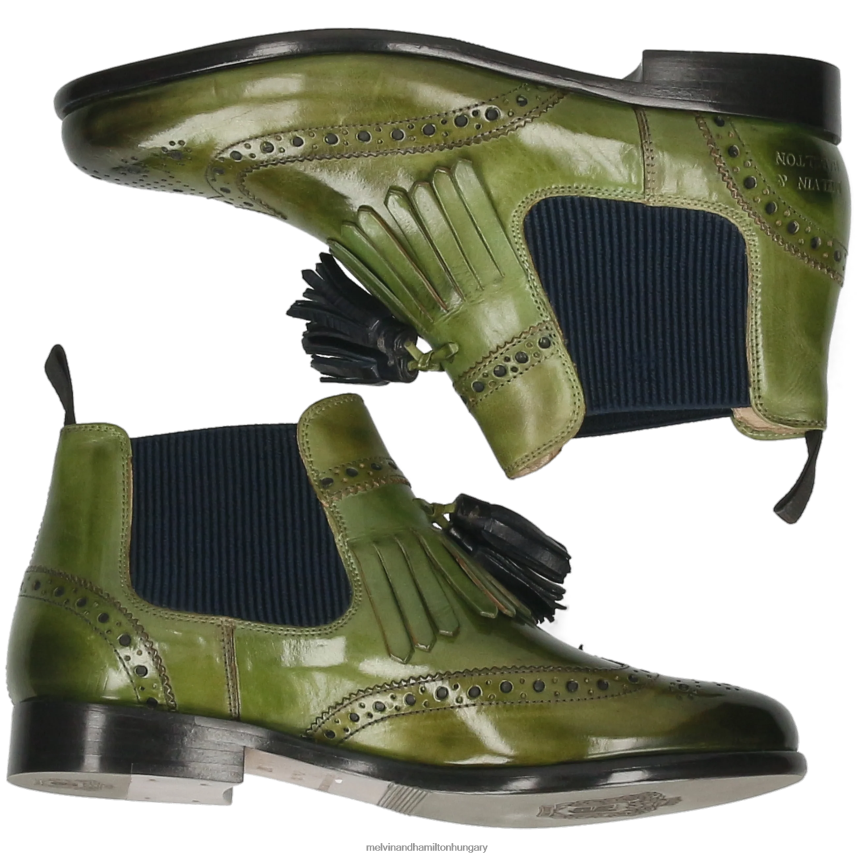 nők Melvin & Hamilton 42FNT981 bokacsizma zöld Selina 5
