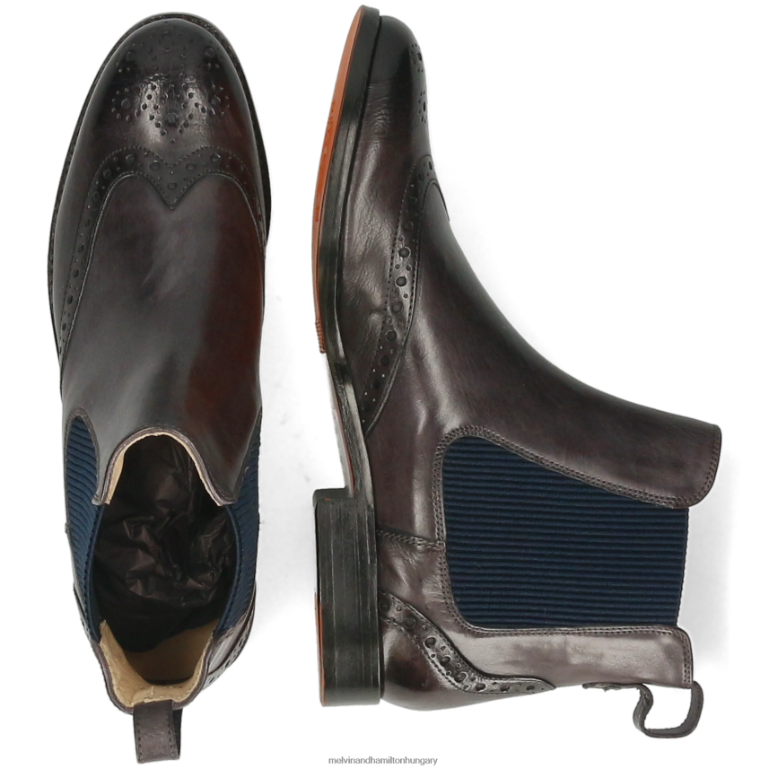 nők Melvin & Hamilton 42FNT991 bokacsizma szürke amelie 5