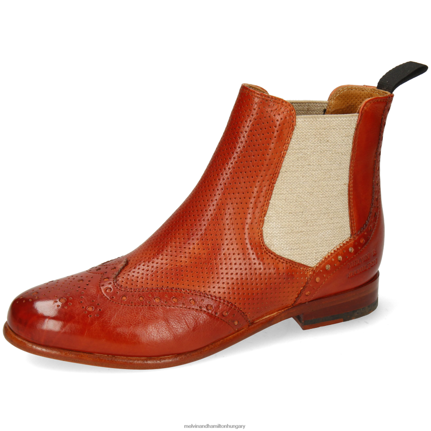 nők Melvin & Hamilton 42FNT999 bokacsizma piros Selina 6