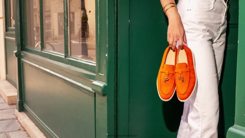 nők Melvin & Hamilton 42FNT1303 papucscipő narancs Adley 3