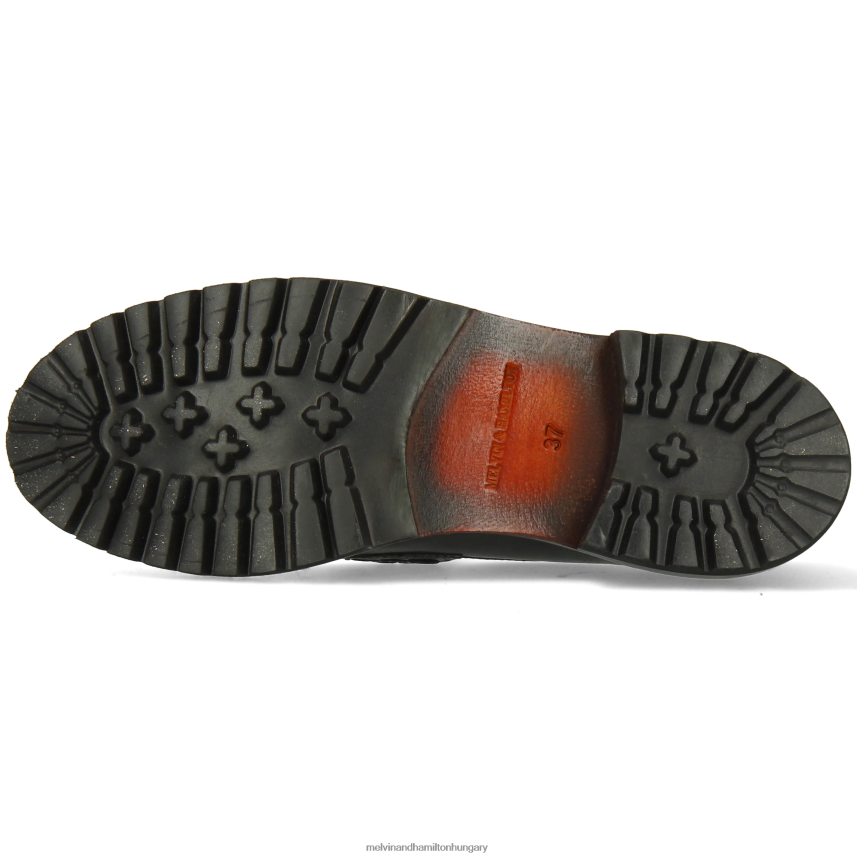 nők Melvin & Hamilton 42FNT1309 papucscipő fekete szabály 6