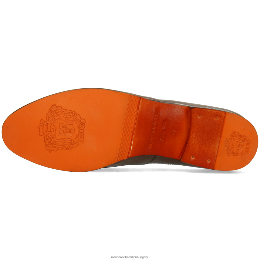 nők Melvin & Hamilton 42FNT1313 papucscipő barna Selina 3