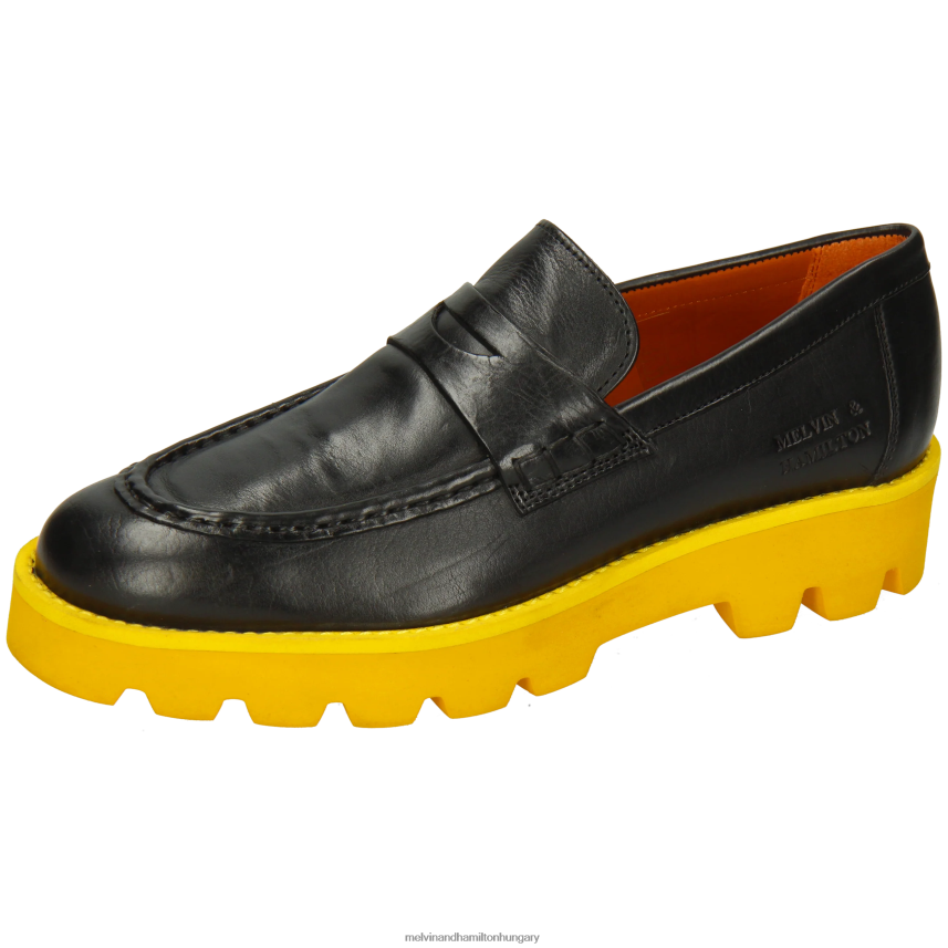 nők Melvin & Hamilton 42FNT1393 papucscipő fekete jade 6